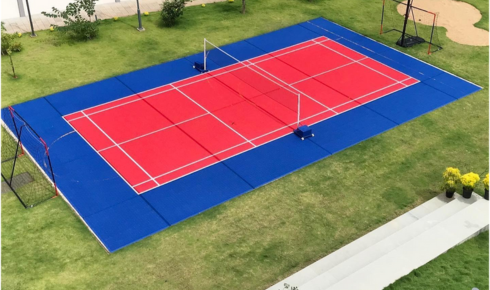 outdoor badminton courts
