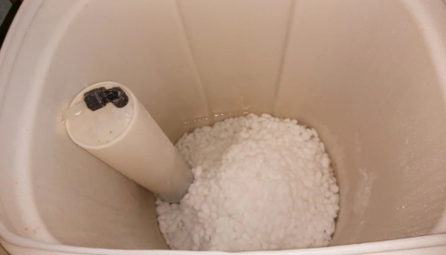 How much water should be in my water softener