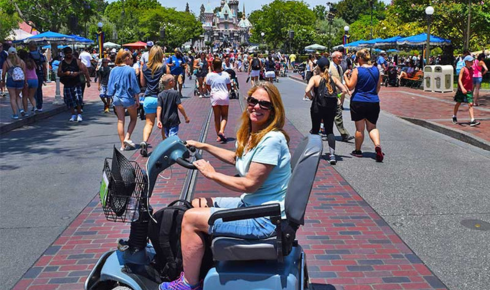 rely on a disneyland scooter rental company near Disneyland